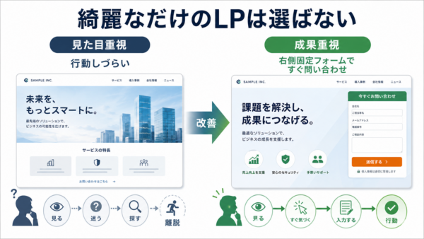 綺麗なだけのLPは選ばれない理由